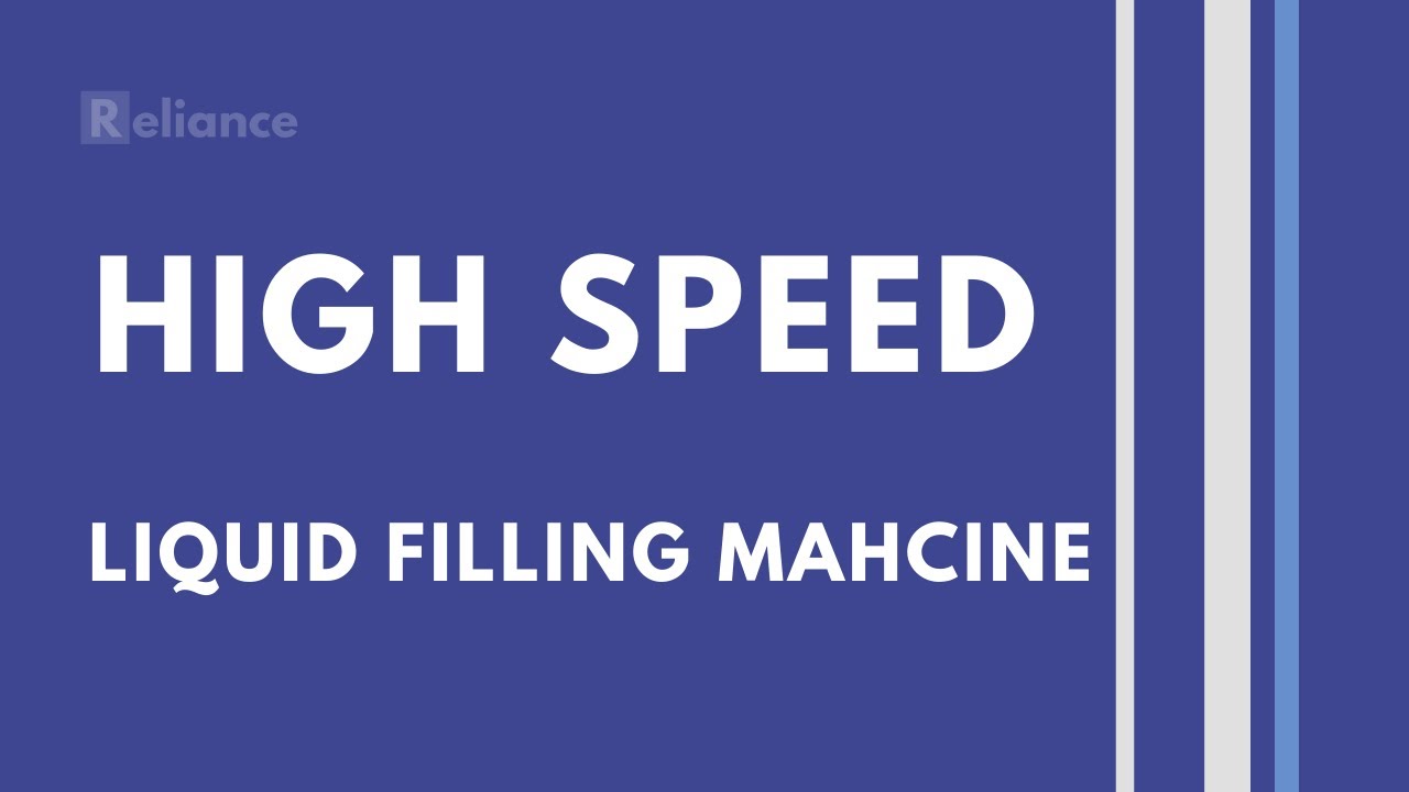 High speed liquid filling and capping machine | Servo Drive | RELIANCE