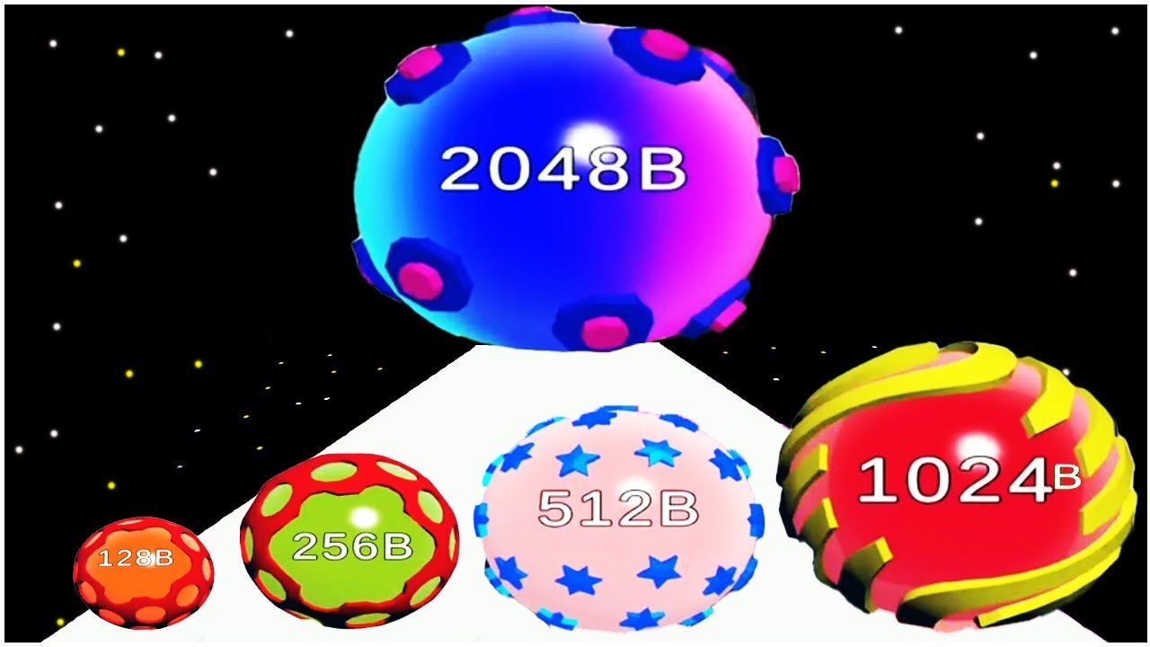 Ball Run 3D Number Merge 2048 mode infinity balls run - Gameplay Walkthrough