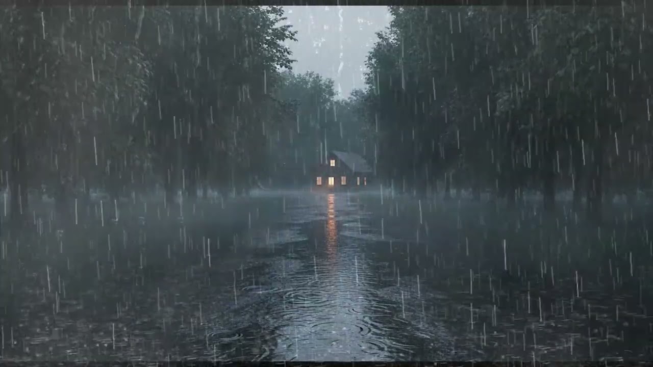 🌧️ Let the Heavy Rain Heal You | Thunder Sounds for Instant Sleep