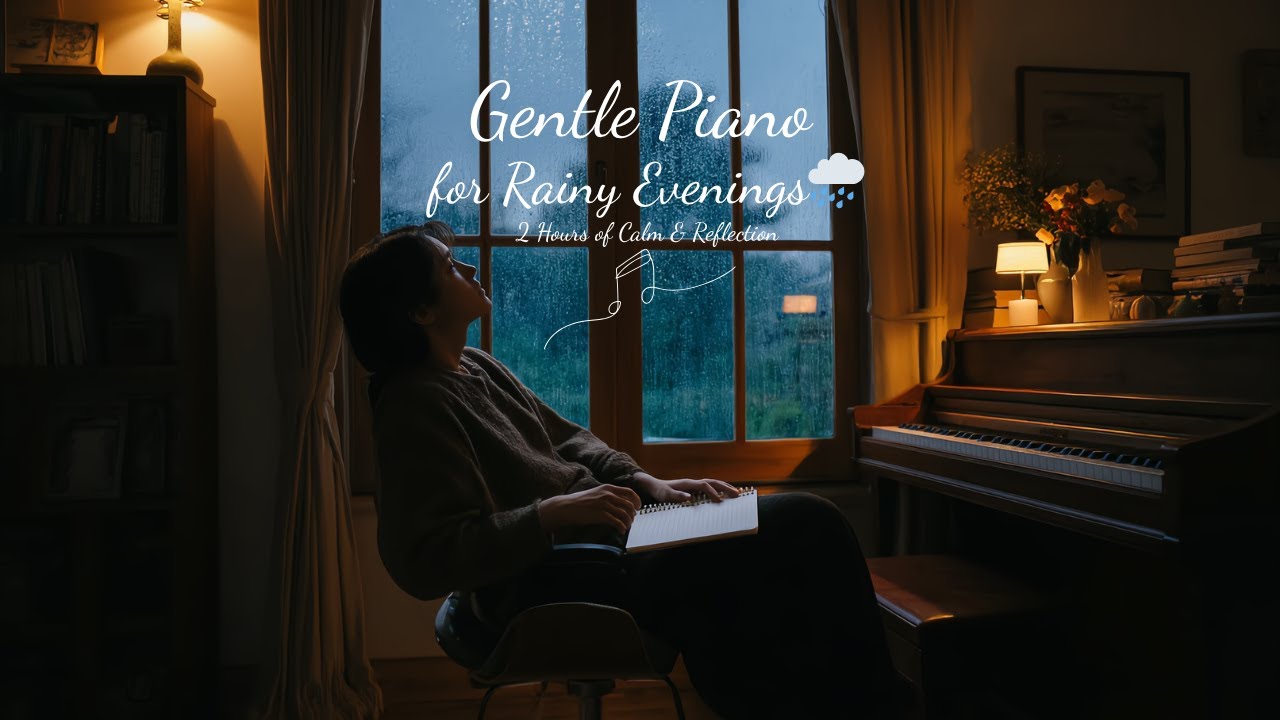 Gentle Piano for Rainy Evenings 🌧2 Hours of Calm #PurePiano