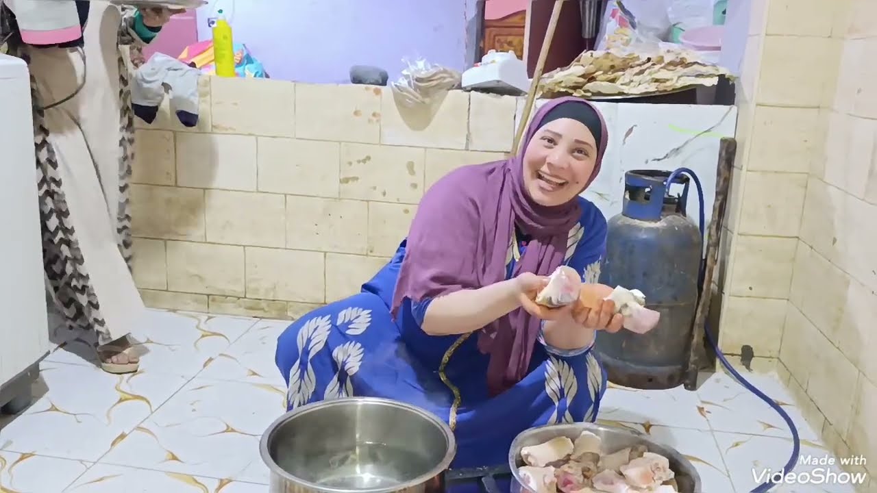 تعالي نعمل شوربه الكوارع مع العيش المبلول بطريقتي المصرية العجيبة 🤤🔥