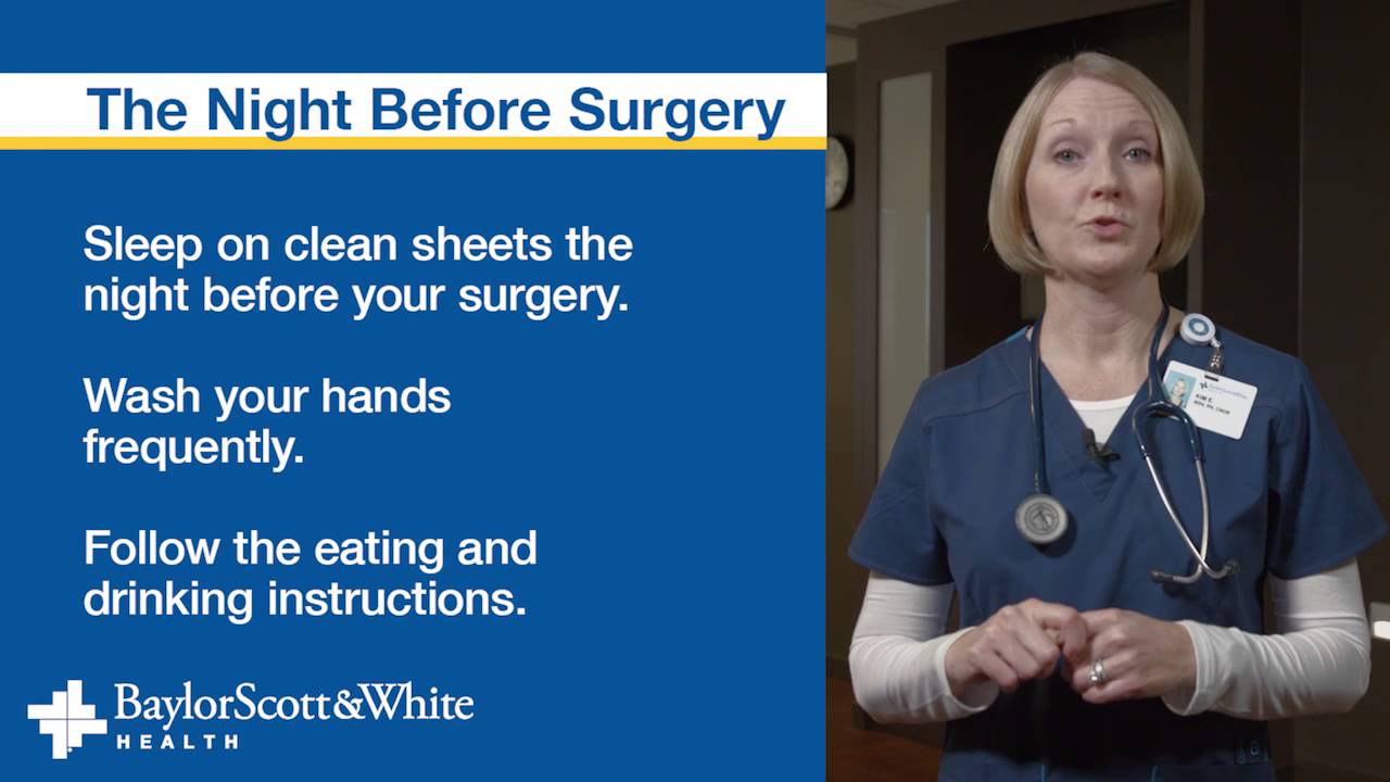 Preparing for Surgery - Baylor Scott & White Health