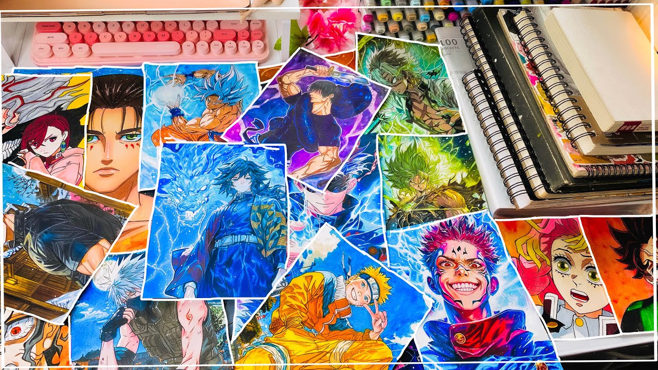 Sketchbook tour | Showing All My Anime Drawings (2021-2025) ✨ | Anime sketchbook tour