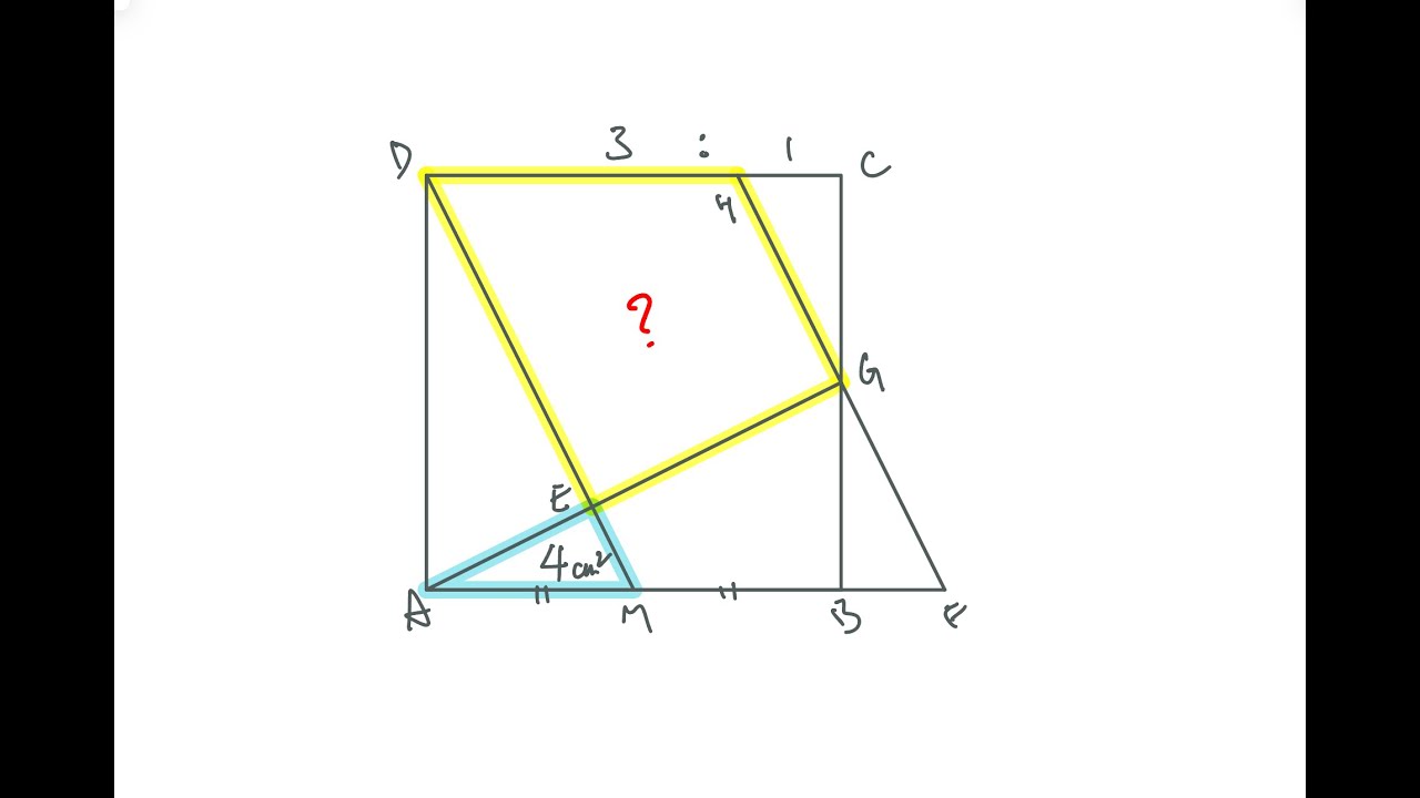 🔥2024DSE數學最難MC🔥 DSE 2024 Math MCQ17 - Area Ratio 一題三解
