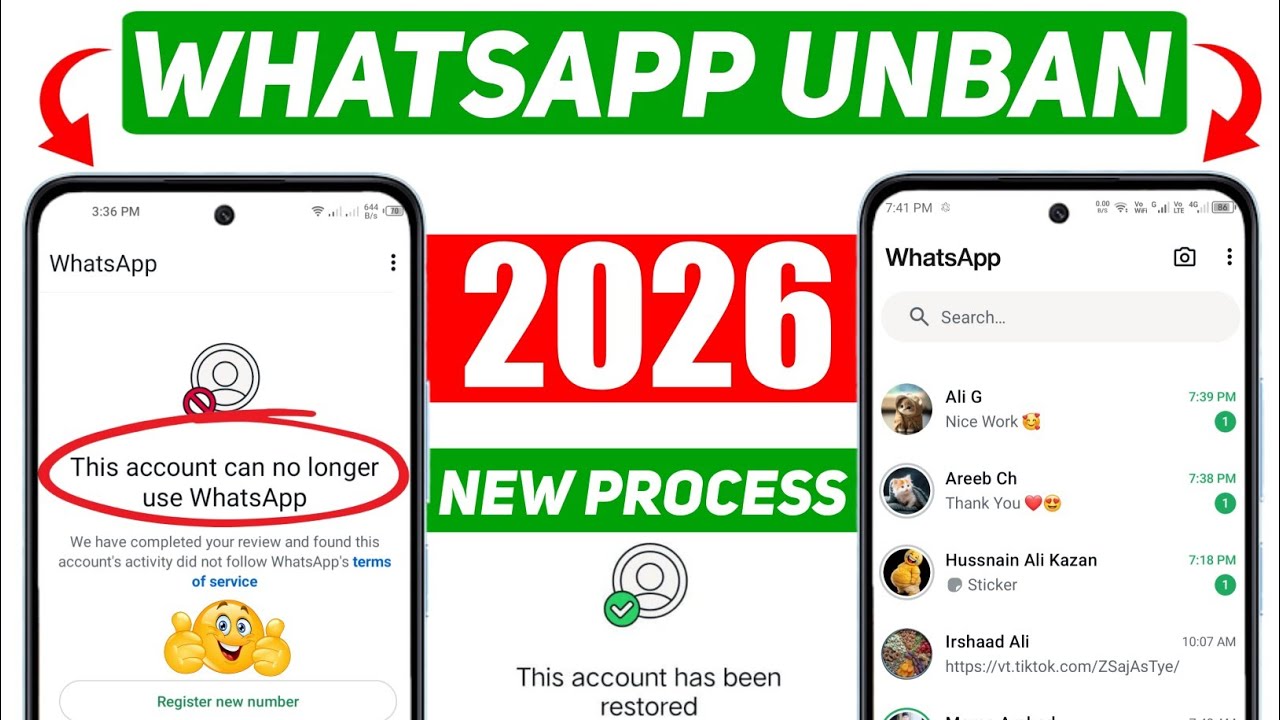 This account can no longer use WhatsApp Problem New Solution 2026 || How to Unban Whatsapp Account