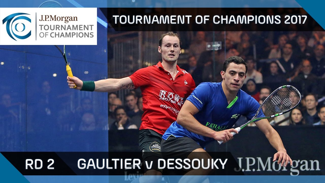 Squash: Gaultier v Dessouky - Tournament of Champions 2017 Rd 2 Highlights