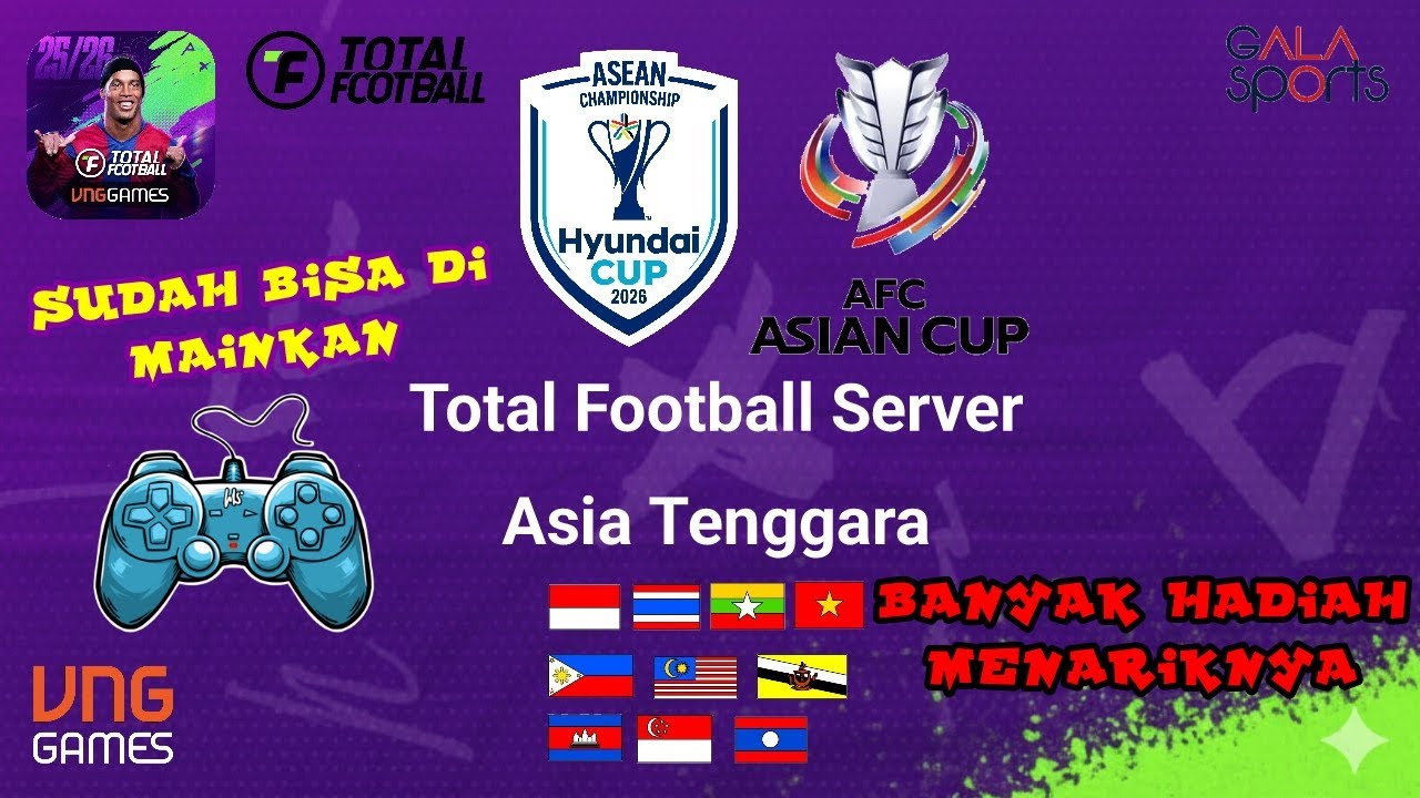 AKHIRNYA TOTAL FOOTBALL ASIA TENGGARA BISA DI BUKA DAN DI MAINKAN🔥