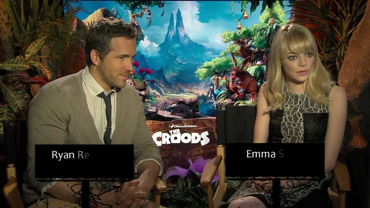 Emma Stone and Ryan Reynolds Interview - The Croods
