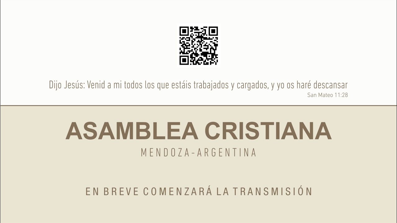 SANTO CULTO EN VIVO - DOMINGO 26-05-2024 - 10:30 HS - DORREGO - MENDOZA - ARGENTINA