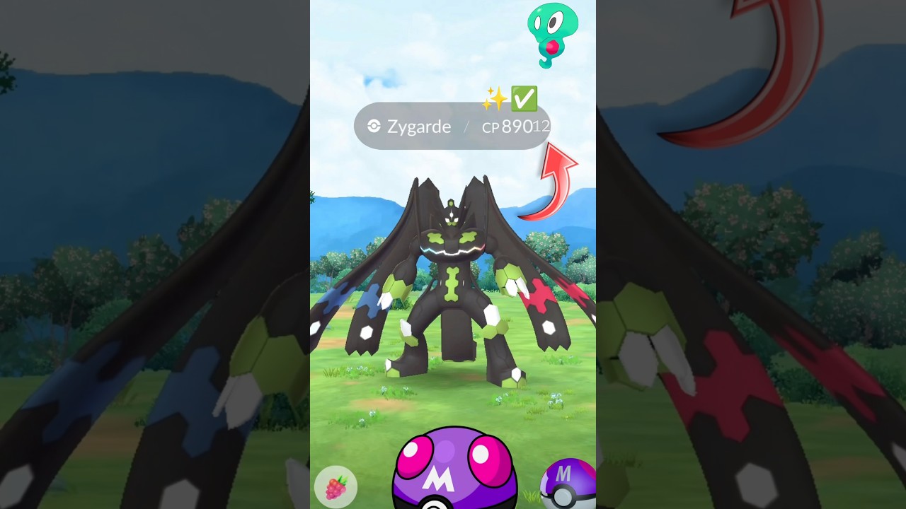 Наконец-то я получил 100% форму Зайгарда в #pokemongo #shorts