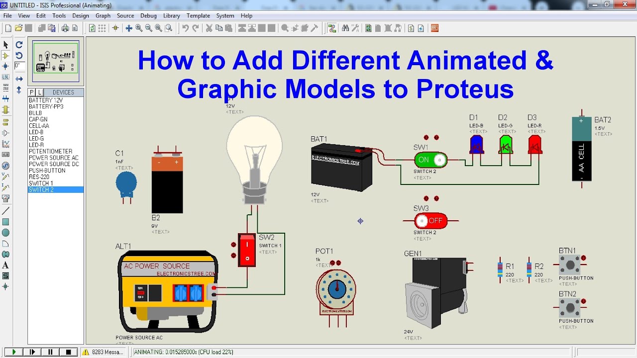How to Add Different Animated & Graphic Models Library to Proteus | Step-by-Step Guide