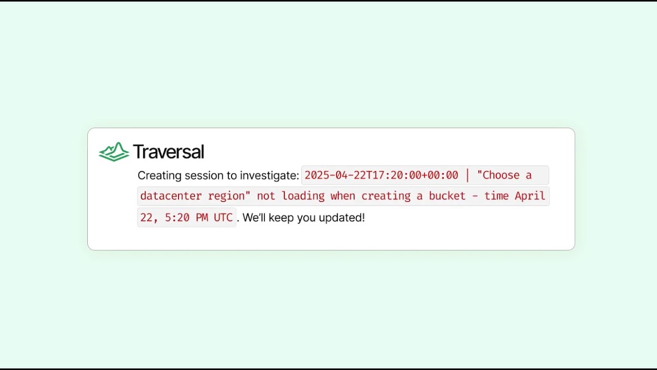Traversal: The AI SRE for the Enterprise