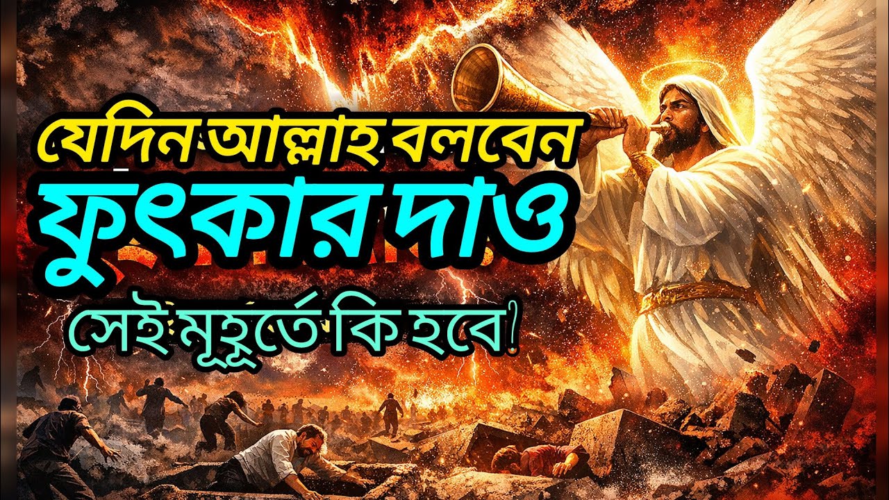 ভয়ংকর সেই মূহূর্ত , যখন আল্লাহ বললেন ফুৎকার দাও। কিয়ামত ডাক। 