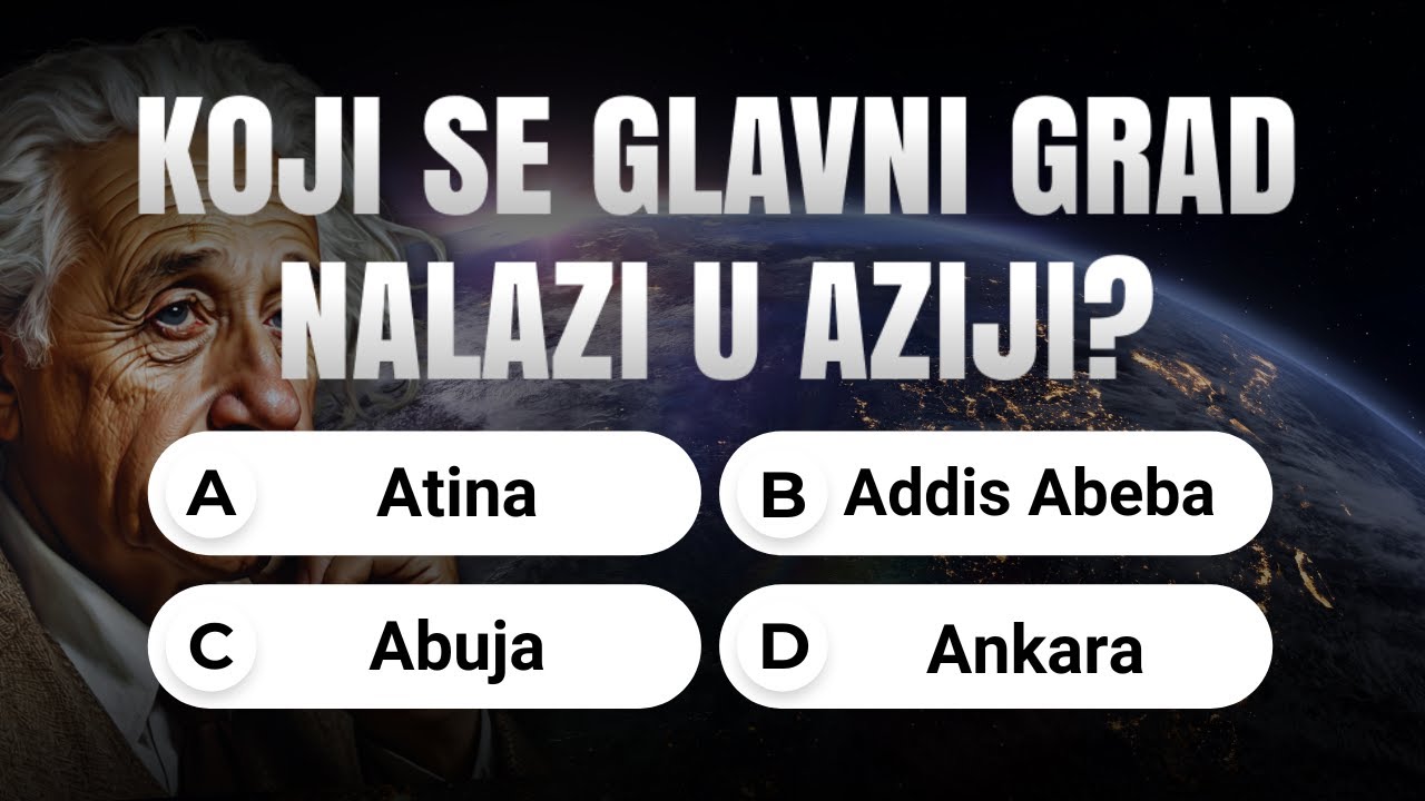 Geografski Kviz 🌍 Možeš li riješiti ovih 20 geografskih pitanja bez greške? 🏆