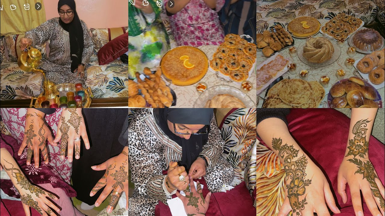 غنشارك معاكم عشية غزال انا وصحباتي حنينا حنةشعبان فرحناوبدلنا النفسية￼🥰
