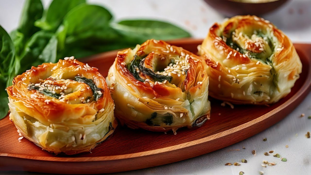 Spinach and Feta Filo Pastry | Turkish Borek | Easy Vegetarian Recipe