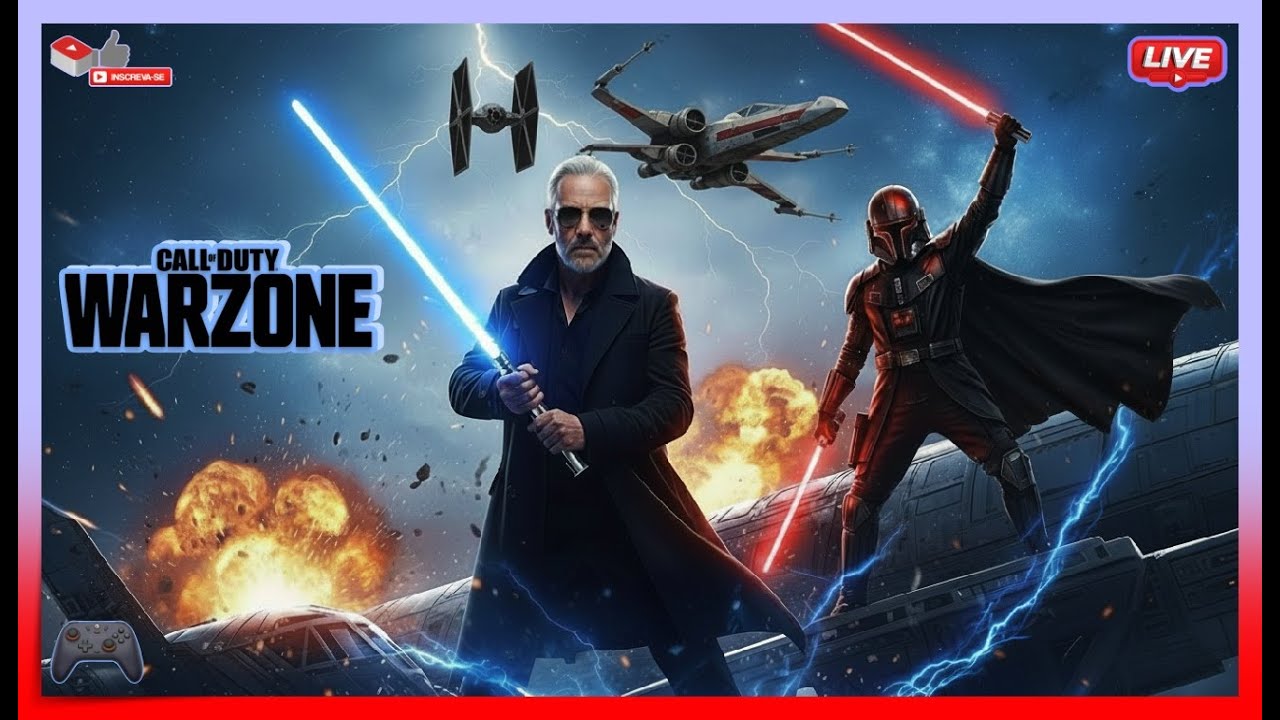 WARZONE live: STAR WARS chegou!✨A "Força" no AIM ASSIST que VENCE HACKERS no lobby: On-BoRa BB!
