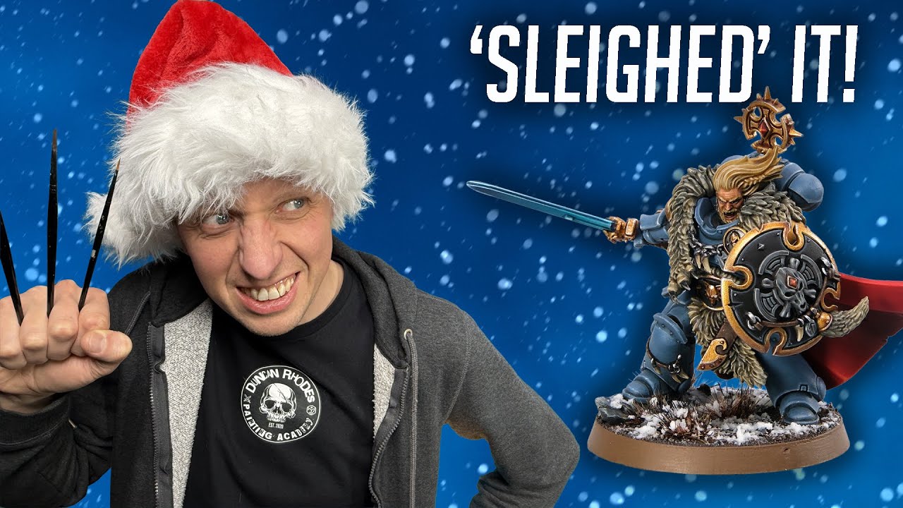 How to paint the Space Wolf Battle Leader for Warhammer 40,000.