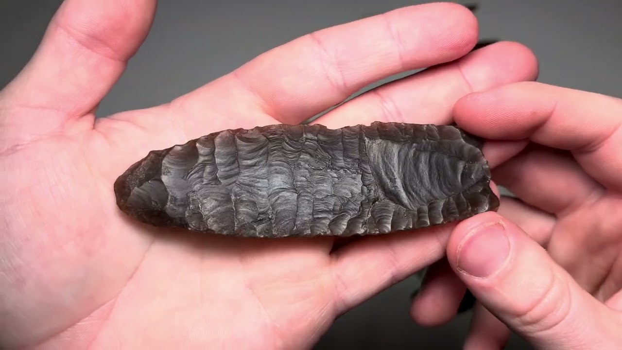 Flintknapping: Folsom Point Lithic Casts