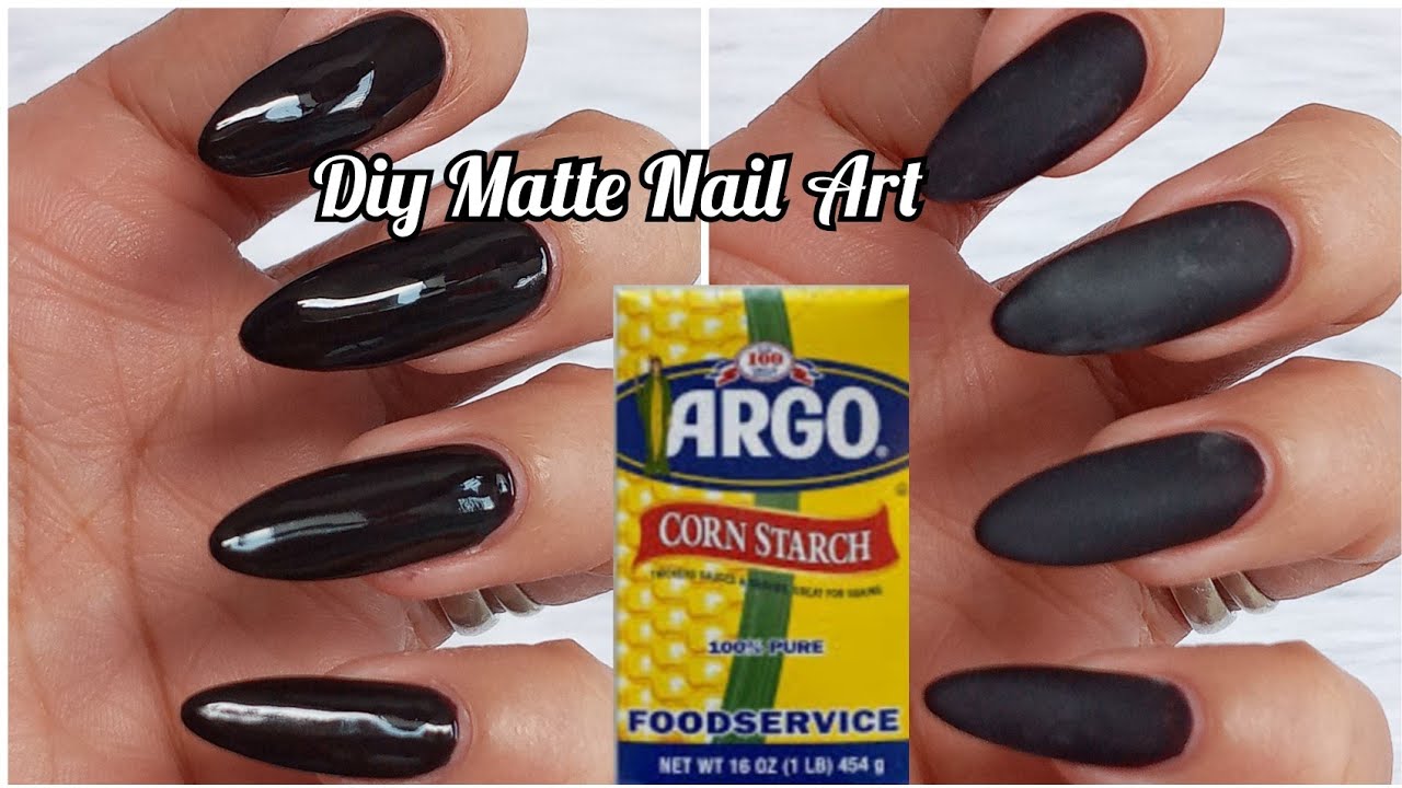 How to Make Matte Nail Polish Out of Cornstarch | Diy Matte Nail POLISH with Cornstarch