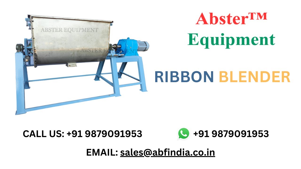 Stainless Steel Ribbon Blender, Ribbon Mixer GMP Model