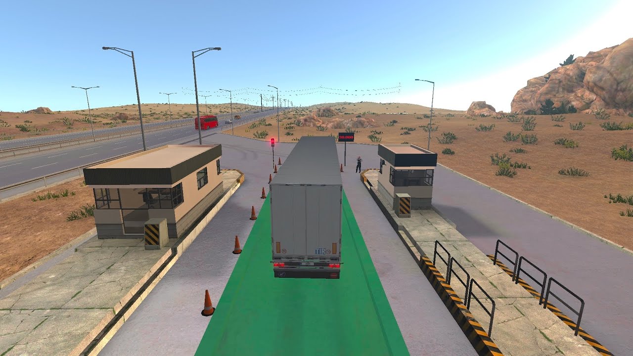 Truck simulator : ultimate!  Havy loaded ! Mercedes Benz! Truck 🚛 contener 