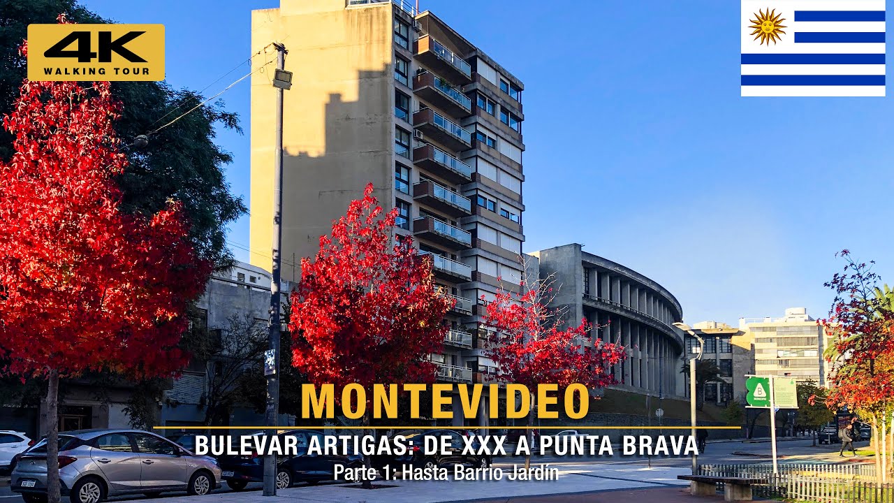 🇺🇾 BLV. ARTIGAS: Pt 1/2 Desde TRES CRUCES hasta PUNTA BRAVA | Montevideo | WALKING TOUR 2024 [ 4K ]