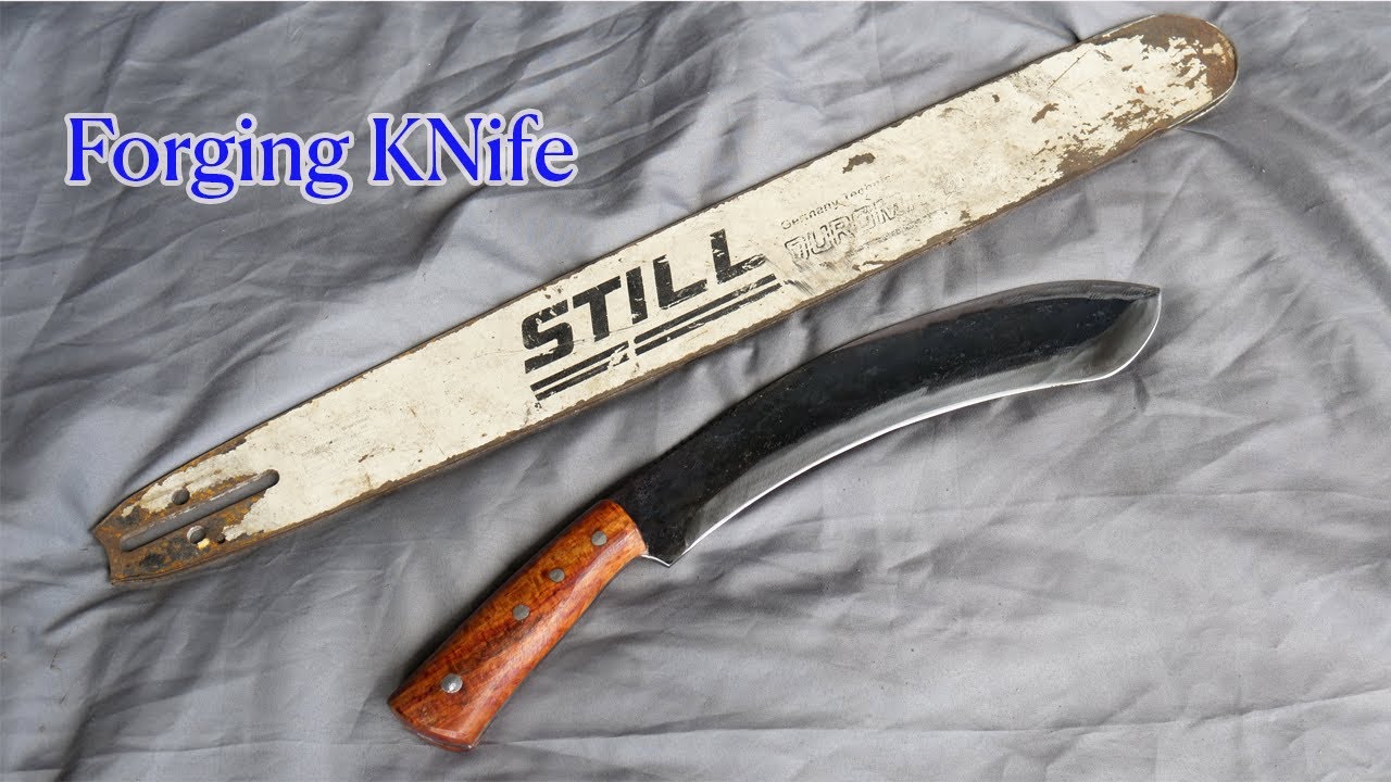 Recycling A Chainsaw Bar Into A Handmade Knife