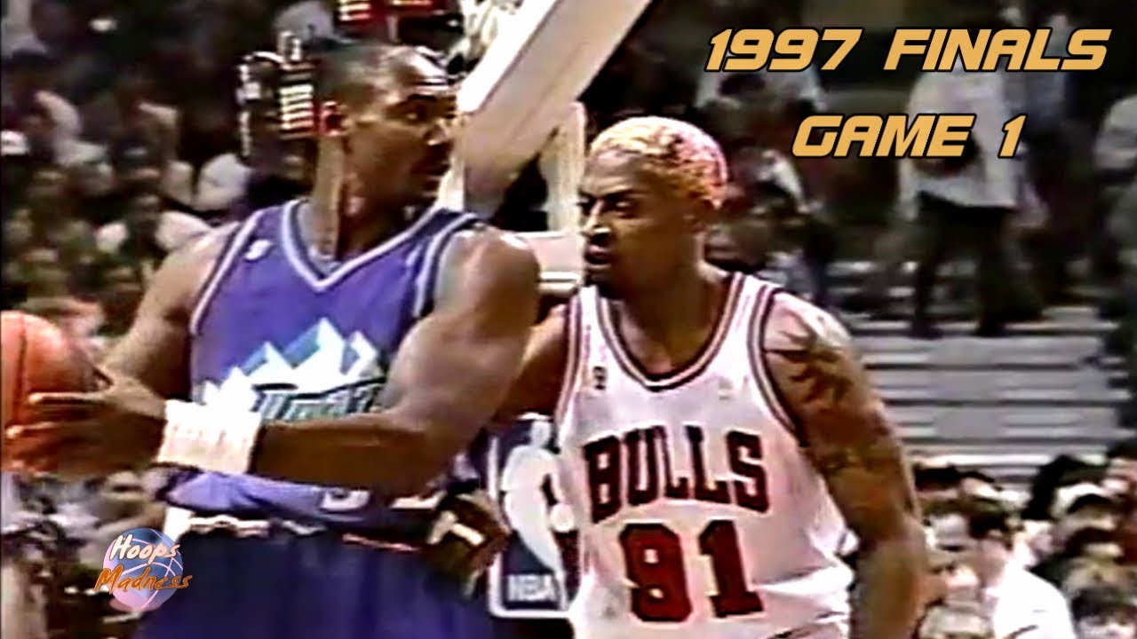 Dennis RODMAN vs Karl MALONE - 1997 NBA Finals Game 1