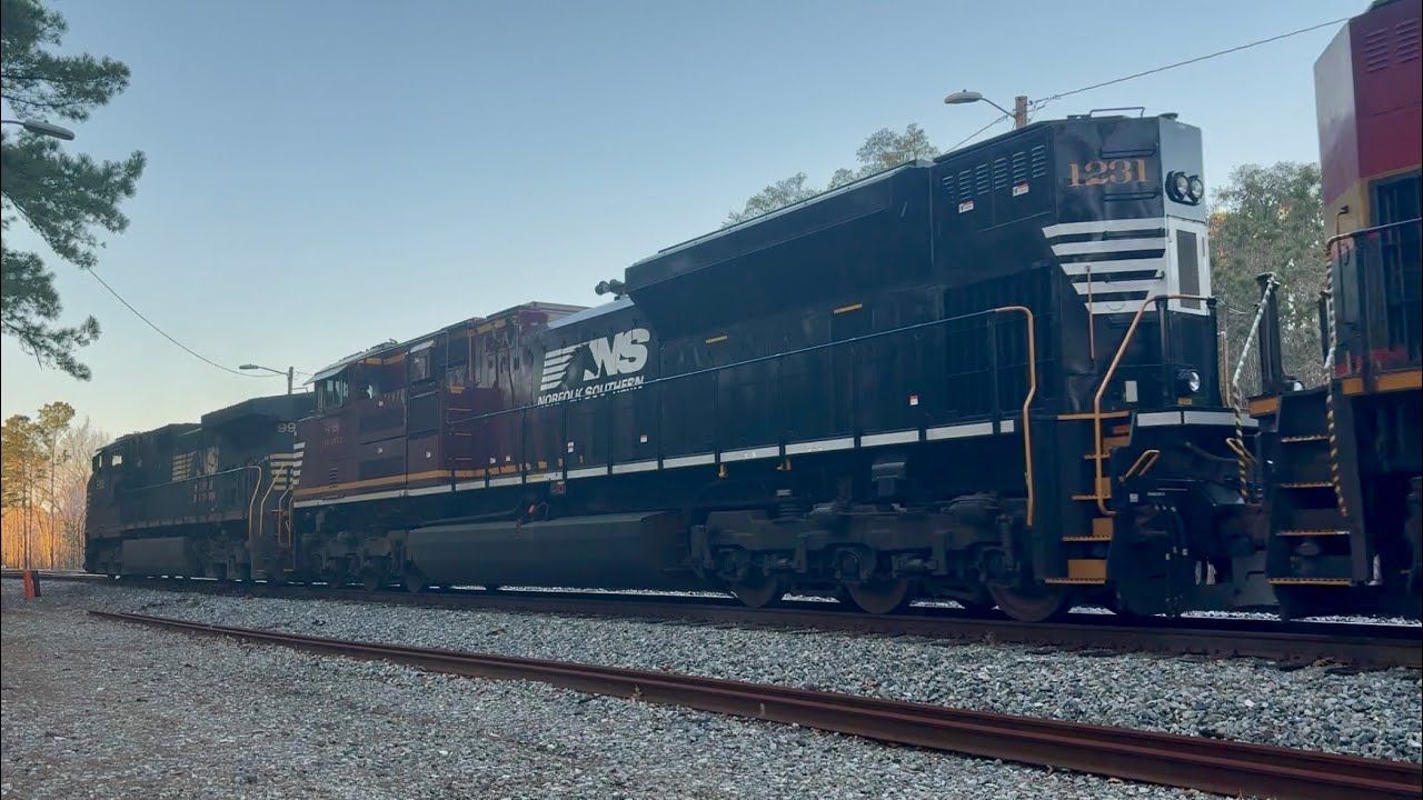 NS 1231 Atlanta and KCS ACe Take Off On 368 From Garden City, GA