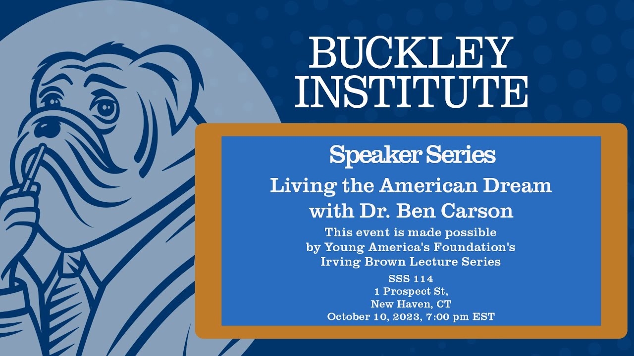 Speaker Series. Living the American Dream with Dr. Ben Carson