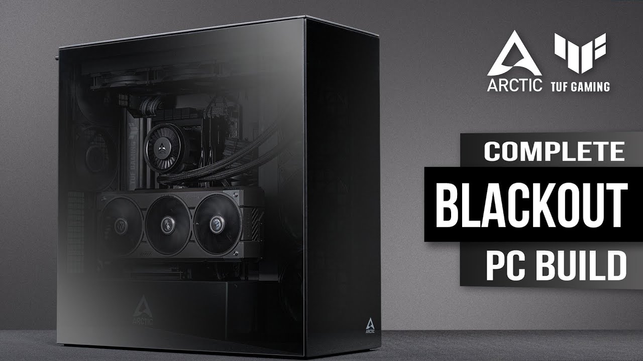 Stealth PC Build | Blackout Gaming Aesthetics | RTX 5070Ti + Core Ultra 7 265K + ARCTIC Xtender VG