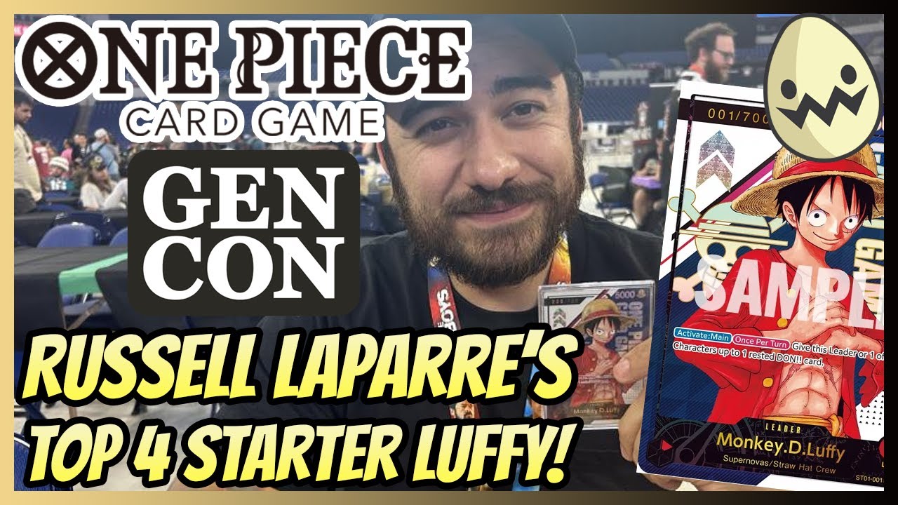 One Piece Card Game: Gen Con Regionals! Russell LaParre's Top 4 Starter Luffy!