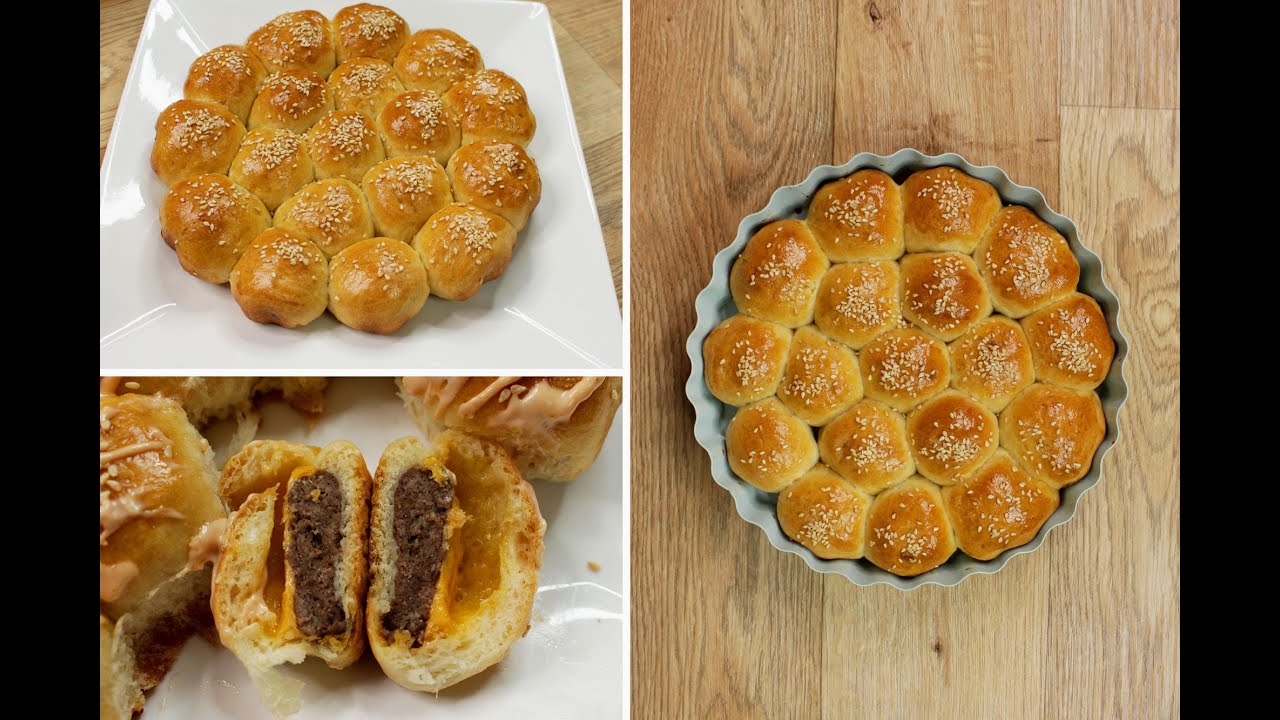 خلية نحل برجر( ميني برجر بالحمه ) سوبر يمي لازم تجربوها🍔