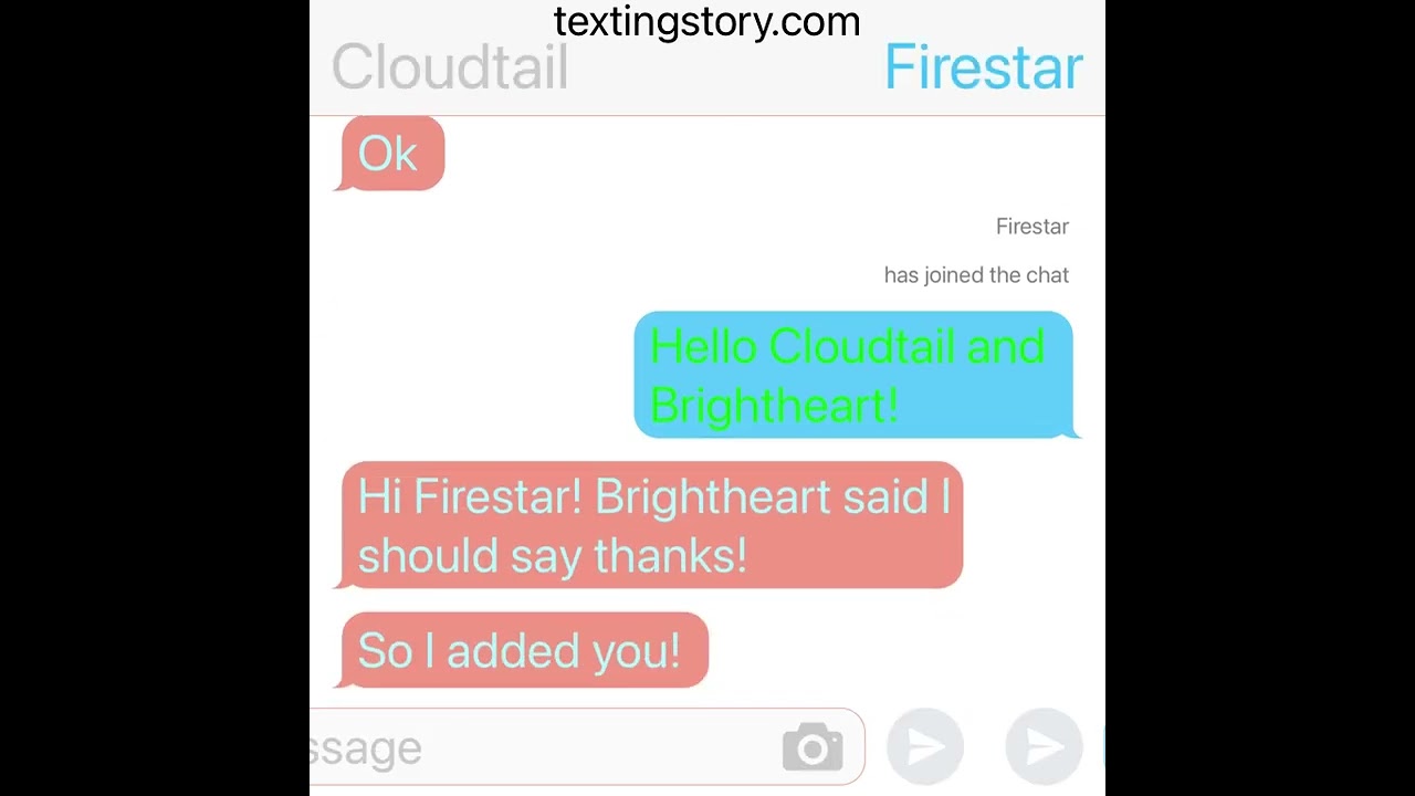 What if Warrior Cats Texted? | Cloudtail, Brightheart, Ravenpaw and Firestar