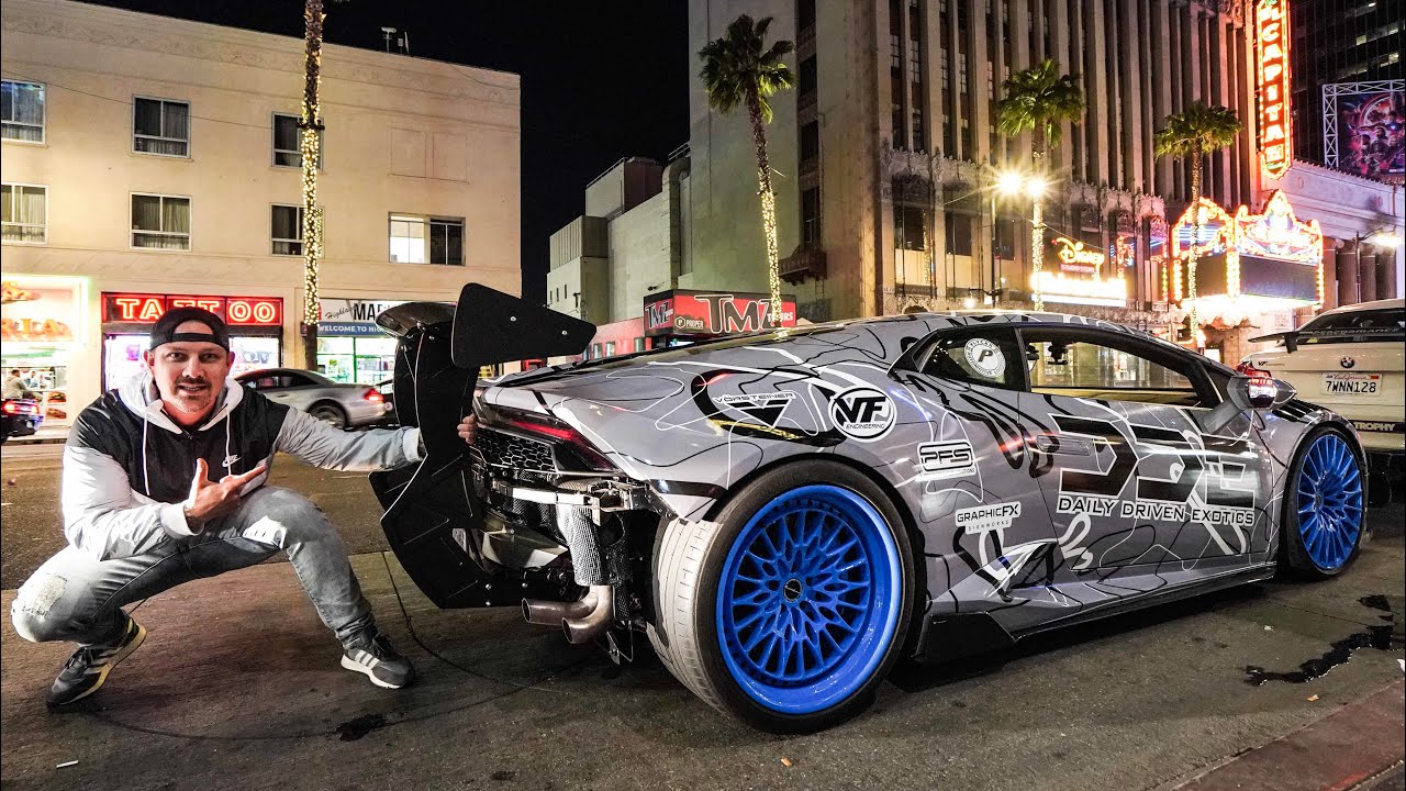 MOBBING THROUGH HOLLYWOOD IN TWO 800 HP LAMBORGHINI'S A BMW M2 & AMG G63