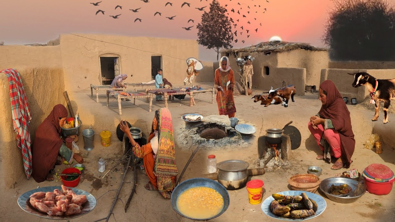 Young Desert Women Morning Routine in Pakistan | Desert Food | People living In Cholistan #cooking