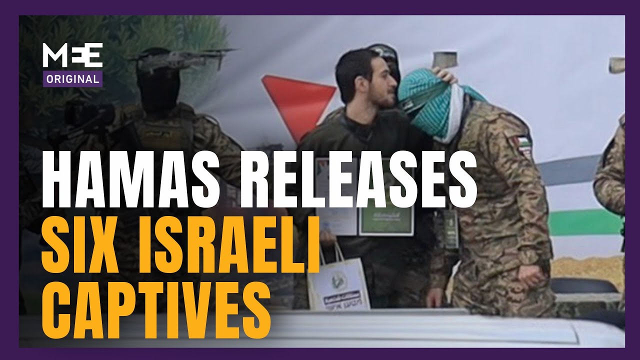 Hamas releases six Israeli captives held in Gaza