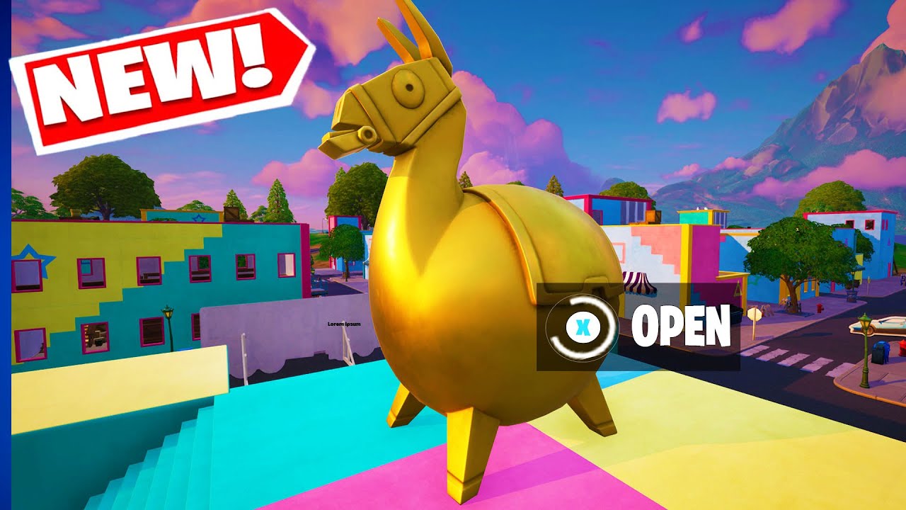 Jak otworzyć sekretną gigantyczną złotą lamę w aktualizacji Squid Games Fortnite