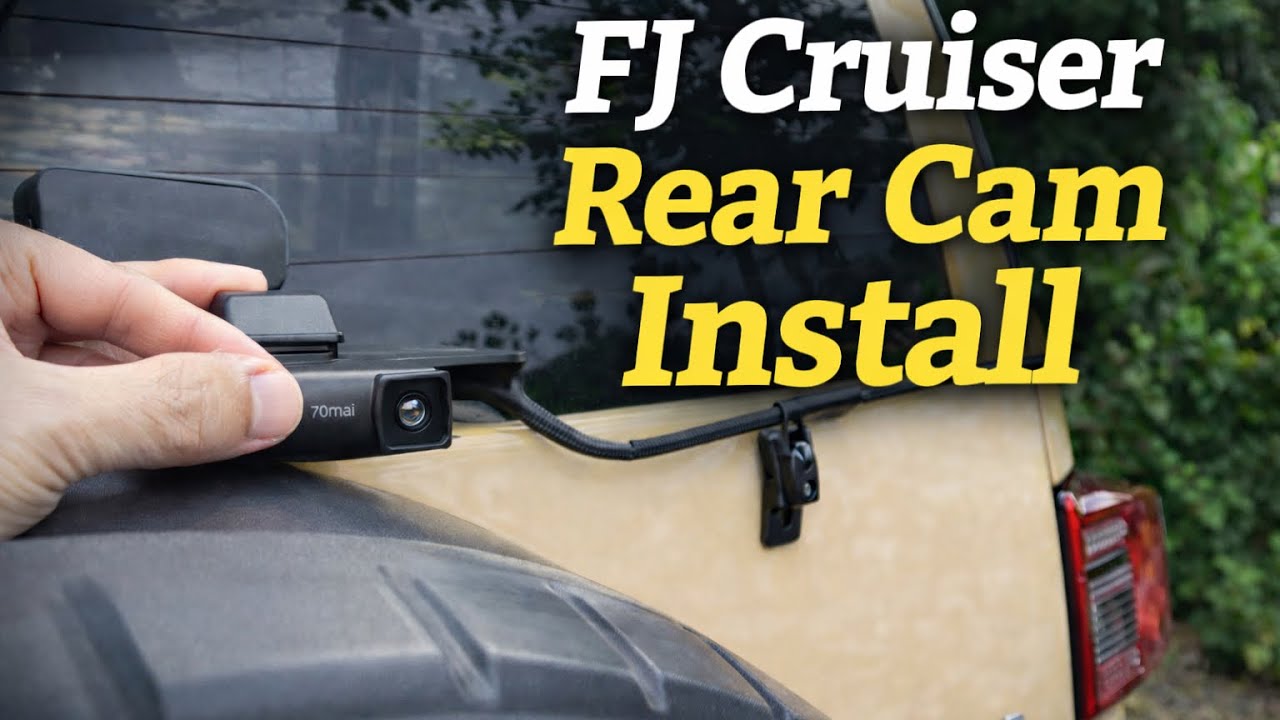 DIY install of the 70mai A810S rear camera on my 2016 FJ Cruiser &mdash; clean wiring and factory look.