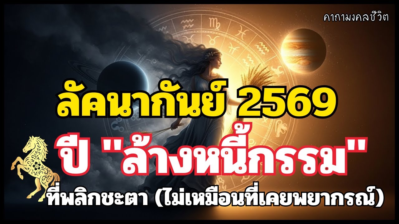 ลัคนากันย์ 2569 ปี ล้างหนี้กรรม ที่พลิกชะตา! ความจริงที่โหรไม่เคยบอก ฟังจบชีวิตเปลี่ยน #ดูดวงปี2569