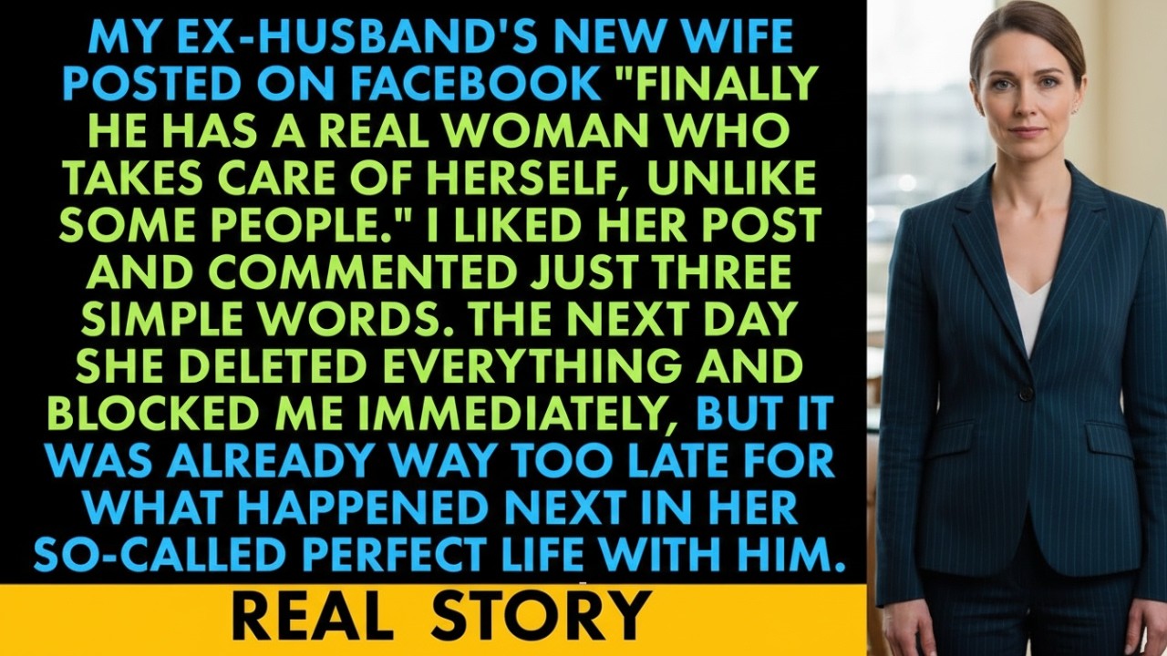 My Ex’s New Wife Insulted Me Publicly—One Comment Ended Their Perfect Life