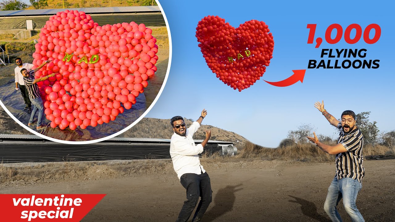 We Made Biggest FLYING HEART BALLOON | सबसे बड़ा दिल | Valentine Special | Mad Jugaad