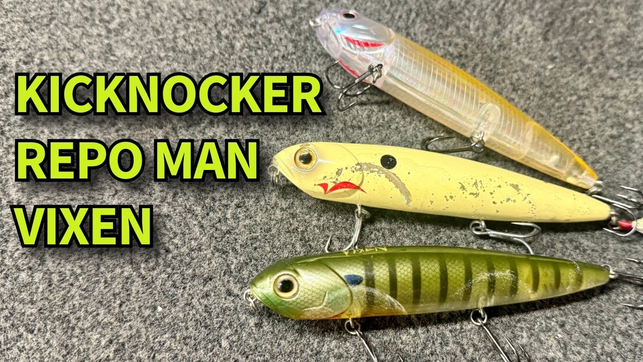 Three Iconic Topwaters Compared: Kicknocker, Repo Man & Vixen