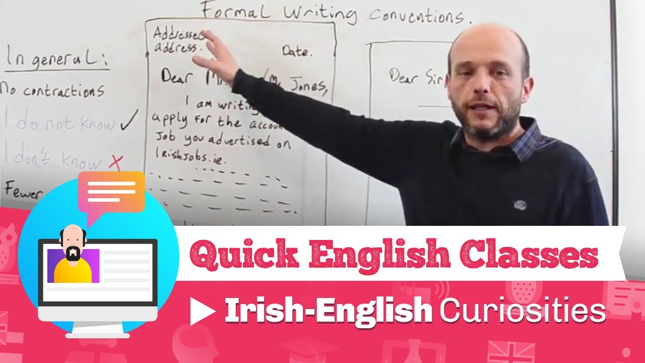 Quick English Classes - Irish-English curiosities