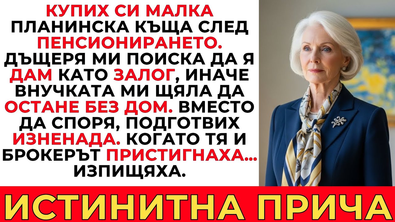ДЪЩЕРЯ МИ ИСКАШЕ ДА ЗАЛОЖА КЪЩАТА СИ, НО ИЗНЕНАДАТА МИ ПРОМЕНИ ВСИЧКО