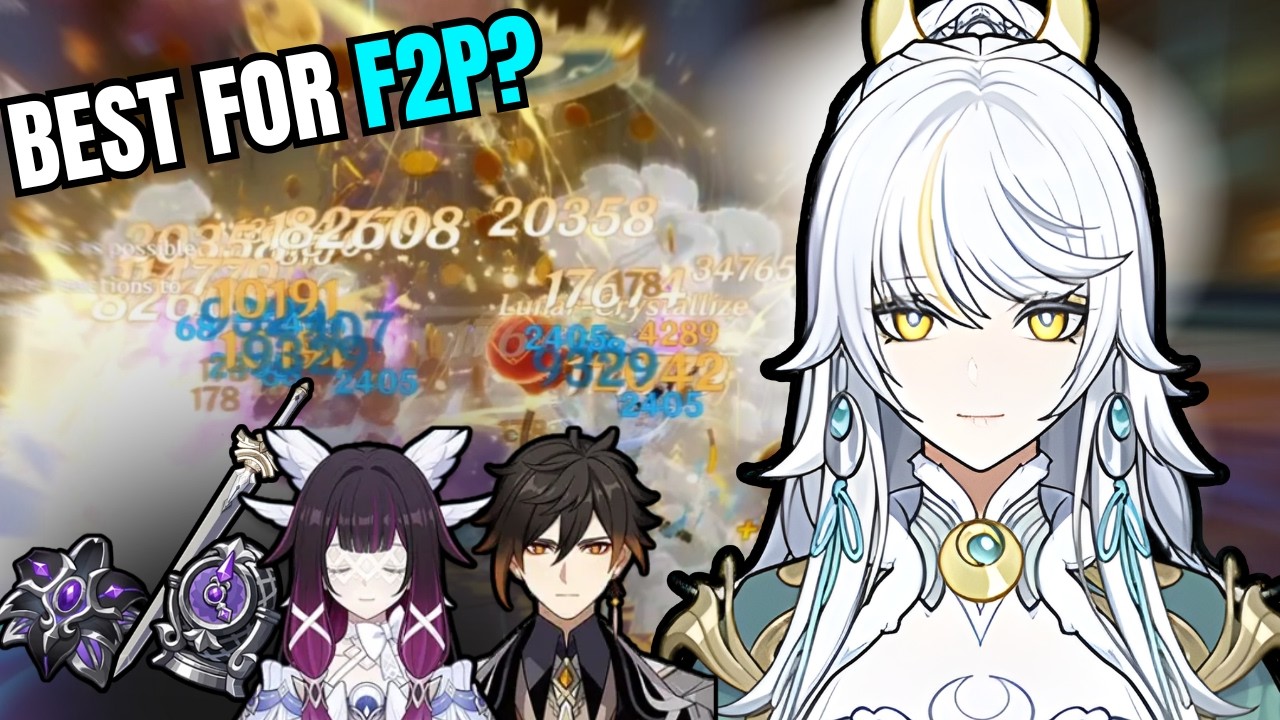 SATISFYING F2P Zibai DMG SHOWCASE | BEST GEO DPS?