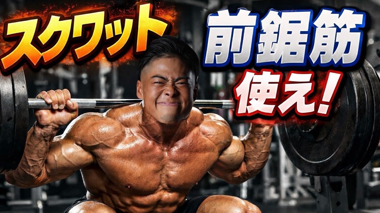 【絶対！】スクワット伸ばしたいなら”前鋸筋”使え！