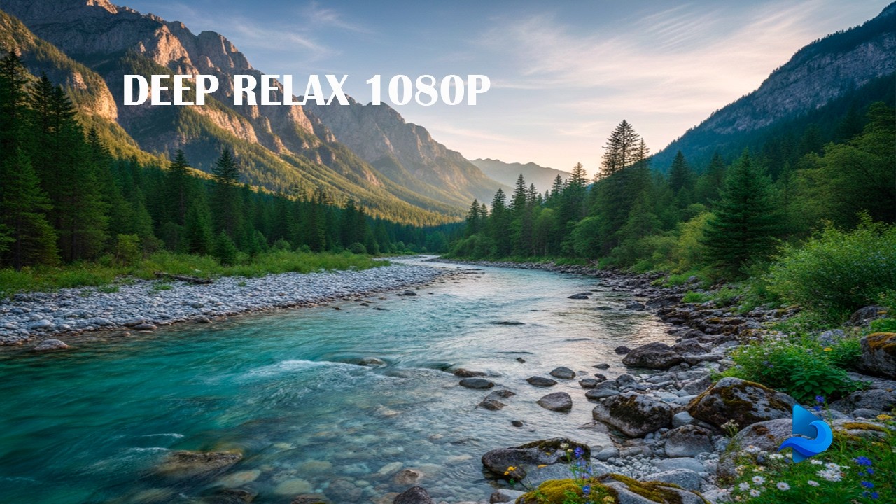 30 Minute Deep Relaxation | Soft Water Stream Sounds for Sleep and Study