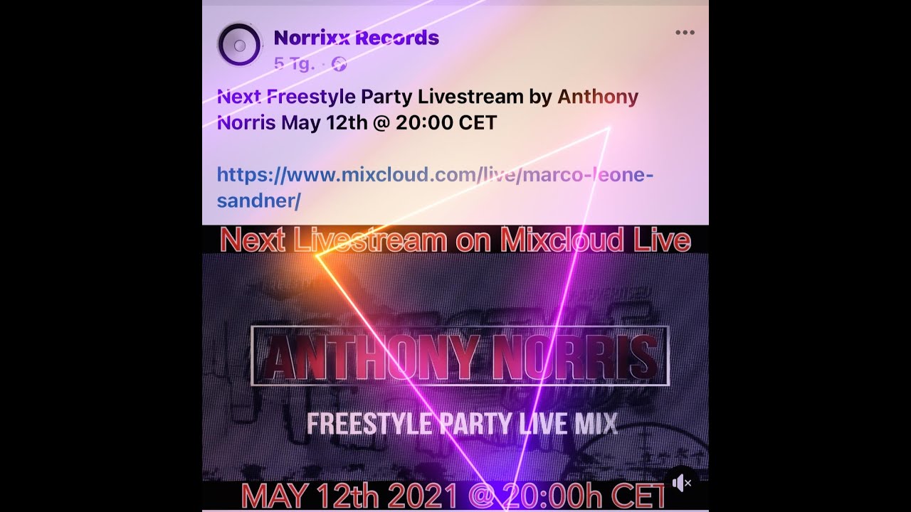 Anthony Norris Freestyle Party 12. Mai 2021 Live